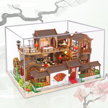 Load image into Gallery viewer, Dollhouse Miniature with Furniture Kit Plus Dust Proof and Music Movement - Tang Dynasty Town (1:24 Scale Creative Room Idea)

