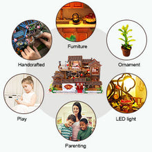 Load image into Gallery viewer, Dollhouse Miniature with Furniture Kit Plus Dust Proof and Music Movement - Tang Dynasty Town (1:24 Scale Creative Room Idea)
