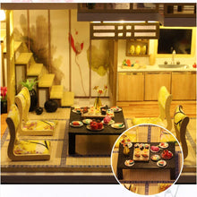 Load image into Gallery viewer, Dollhouse Miniature with Furniture Kit Plus Dust Proof and Music Movement - Japanese Apartment (1:24 Scale Creative Room Idea)
