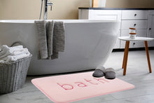 Load image into Gallery viewer, Extra Thick Memory Foam &amp; Super Comfort Bath Rug Mat for Bathroom (60 x 40 cm, Pink)
