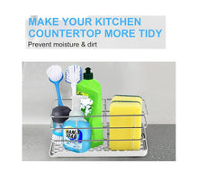 Load image into Gallery viewer, Sink Caddy Sponge Holder with Auto Freesanting Overflow for Kitchen and Bathroom
