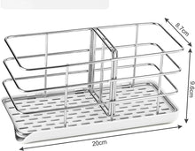 Load image into Gallery viewer, Sink Caddy Sponge Holder with Auto Freesanting Overflow for Kitchen and Bathroom
