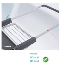 Load image into Gallery viewer, Aluminum Extendable Bathtub Caddy Tray for Bathroom
