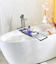 Load image into Gallery viewer, Aluminum Extendable Bathtub Caddy Tray for Bathroom
