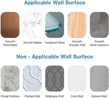 Load image into Gallery viewer, 2 Pack Wall Mounted Adhesive Stainless Steel with Hooks Bathroom Shelf Storage Organizer
