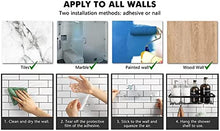 Load image into Gallery viewer, 2 Pack Adhesive Stainless Steel Shower Caddy Shelf Organizer with 2 Soap Dishes for Bathroom
