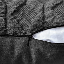 Load image into Gallery viewer, 2 Pack Decorative Boho Throw Pillow Covers 45 x 45 cm (Black)
