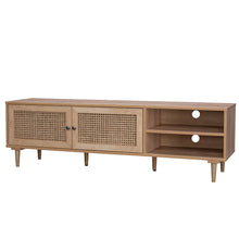 Load image into Gallery viewer, Natura Rattan TV Stand Entertainment Unit With 2 Doors &amp; Shelves

