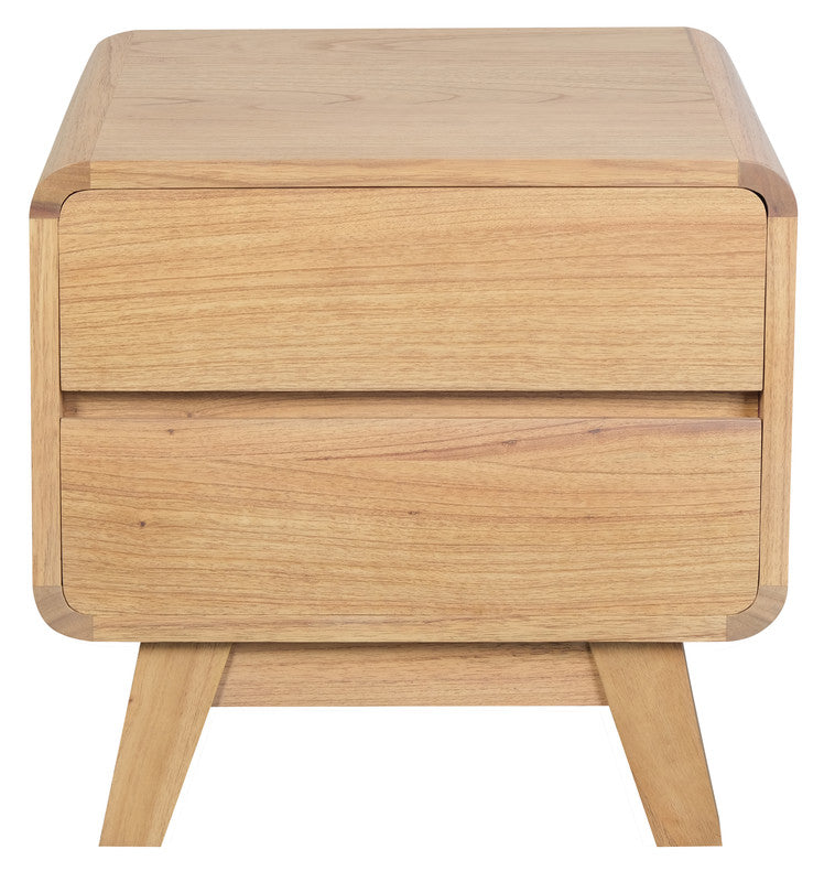 Providence 2 Drawer Bedside Table (Natural)
