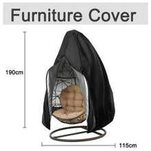 Load image into Gallery viewer, Waterproof Hanging Swing Egg Chair Cover With Zipper Outdoor Furniture Protector
