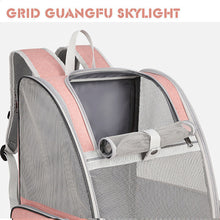 Load image into Gallery viewer, Pet Carrier Bag Cat Dog Breathable Double Shoulder Backpack Travel Outdoor Pink

