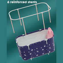 Load image into Gallery viewer, 120CM Large Bath Sauna Adult Folding Bathtub Barrel SPA Household Tub Family
