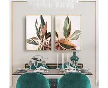 Load image into Gallery viewer, Botanical Leaves Wall Art Print x 2

