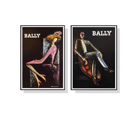Bally Fashion Art Prints x2