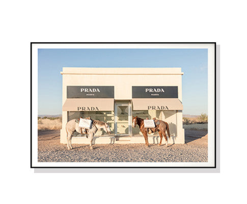 Prada Marfa Horse Fashion Art Print Wall Decor