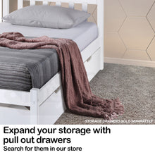 Load image into Gallery viewer, Kingston Slumber Single Wooden Pine Bed Frame Timber Kids Adults Contemporary Bedroom Furniture
