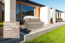Load image into Gallery viewer, LONDON RATTAN Day Bed Daybed Sofa Garden Wicker Outdoor Furniture Round
