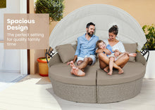 Load image into Gallery viewer, LONDON RATTAN Day Bed Daybed Sofa Garden Wicker Outdoor Furniture Round
