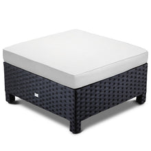Load image into Gallery viewer, London Rattan Ottoman Outdoor Wicker Furniture Sofa Garden Lounge Foot Stool
