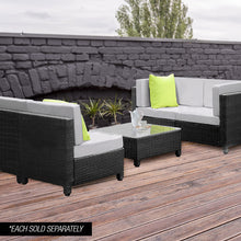 Load image into Gallery viewer, London Rattan Ottoman Outdoor Wicker Furniture Sofa Garden Lounge Foot Stool
