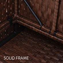 Load image into Gallery viewer, LONDON RATTAN Ottoman Outdoor Wicker Furniture Garden Sofa Lounge Foot Stool
