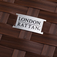 Load image into Gallery viewer, LONDON RATTAN Ottoman Outdoor Wicker Furniture Garden Sofa Lounge Foot Stool
