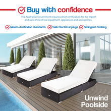 Load image into Gallery viewer, LONDON RATTAN Wicker Premium Outdoor Sun Lounge Pool Furniture Bed

