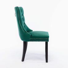 Load image into Gallery viewer, 6x Velvet Dining Chairs- Green

