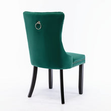Load image into Gallery viewer, 6x Velvet Dining Chairs- Green
