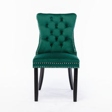 Load image into Gallery viewer, 8x Velvet Dining Chairs- Green
