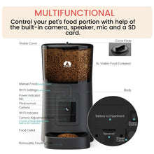 Load image into Gallery viewer, Floofi Smart Pet Feeder with Camera - Black - FI-FD-110-CX
