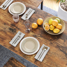 Load image into Gallery viewer, VASAGLE Bar Table Industrial Kitchen Table Dining Table With Solid Metal Frame for Cocktails Bar Party Cellar Restaurant Living Room Wood Look LBT91X
