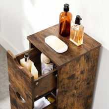Load image into Gallery viewer, VASAGLE Bathroom Floor Cabinet 3 Drawers Rustic Brown BBK150X01
