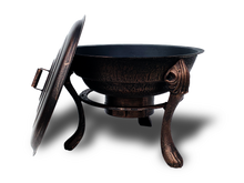 Load image into Gallery viewer, Vesuvius Firepit BBQ with Lid
