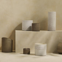 Load image into Gallery viewer, Tree Stripes Cylinder Pot Kilima - Chalk (Large)
