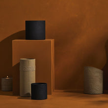 Load image into Gallery viewer, Tree Stripes Cylinder Pot Monstera - Black (Medium)
