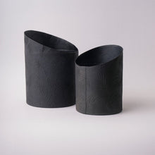 Load image into Gallery viewer, Tree Stripes Hi-Lo Pot Palms - Black (Medium)
