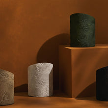 Load image into Gallery viewer, Tree Stripes Hi-Lo Pot Palms - Olive Green (Large)
