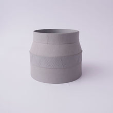 Load image into Gallery viewer, Tree Stripes Matki Pot Kilima - Light Grey (Medium)
