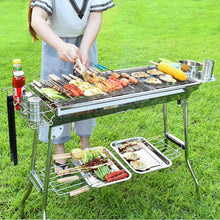 Load image into Gallery viewer, BBQ Grill Barbecue Set Charcoal Kabob Stove Portable Foldable Camping Picnic
