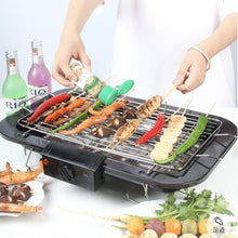 Load image into Gallery viewer, Portable Electric BBQ Grill Teppanyaki Smokeless Barbeque Pan Hot Plate Table Black
