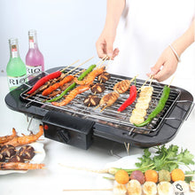 Load image into Gallery viewer, Portable Electric BBQ Grill Teppanyaki Smokeless Barbeque Pan Hot Plate Table Black
