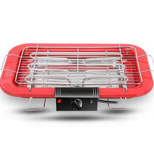 Load image into Gallery viewer, Portable Electric BBQ Grill Teppanyaki Smokeless Barbeque Pan Hot Plate Table Red

