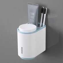 Load image into Gallery viewer, Ecoco Toothbrush Holder Multifunctional Wall-Mounted Magnetic Bathroom Blue

