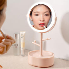 Load image into Gallery viewer, Ecoco Smart LED Light Cosmetic Makeup Mirror USB Touch Screen Home Desk Vanity 360° White
