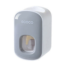 Load image into Gallery viewer, Ecoco Wall mount auto ands Free Toothpaste Dispenser Automatic Toothpaste Squeezer Bathroom Toothpaste Holder Black
