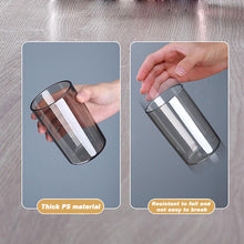 Load image into Gallery viewer, Ecoco Wall-Mounted Toothbrush Holder with 4 Cups and 4 Toothbrush Slots Toiletries Bathroom Storage Rack Grey
