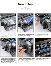 Load image into Gallery viewer, Portable Gas BBQ Stove with PRO Grill Plate Outdoor Barbecue Cooking Burner Kit Butane Camping
