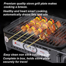 Load image into Gallery viewer, Portable Gas BBQ Stove with PRO Grill Plate Outdoor Barbecue Cooking Burner Kit Butane Camping
