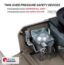 Load image into Gallery viewer, Portable Gas Burner Stove with Inset Non Stick Cooking Pan Cooker Butane Camping 35mm Cooking Pan
